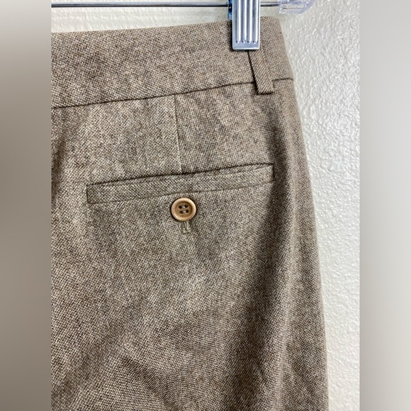 Theory Wool Brown Tailored Trouser Neutral Bootcut Office Formal Pants Women’s 2 - Picture 12 of 16